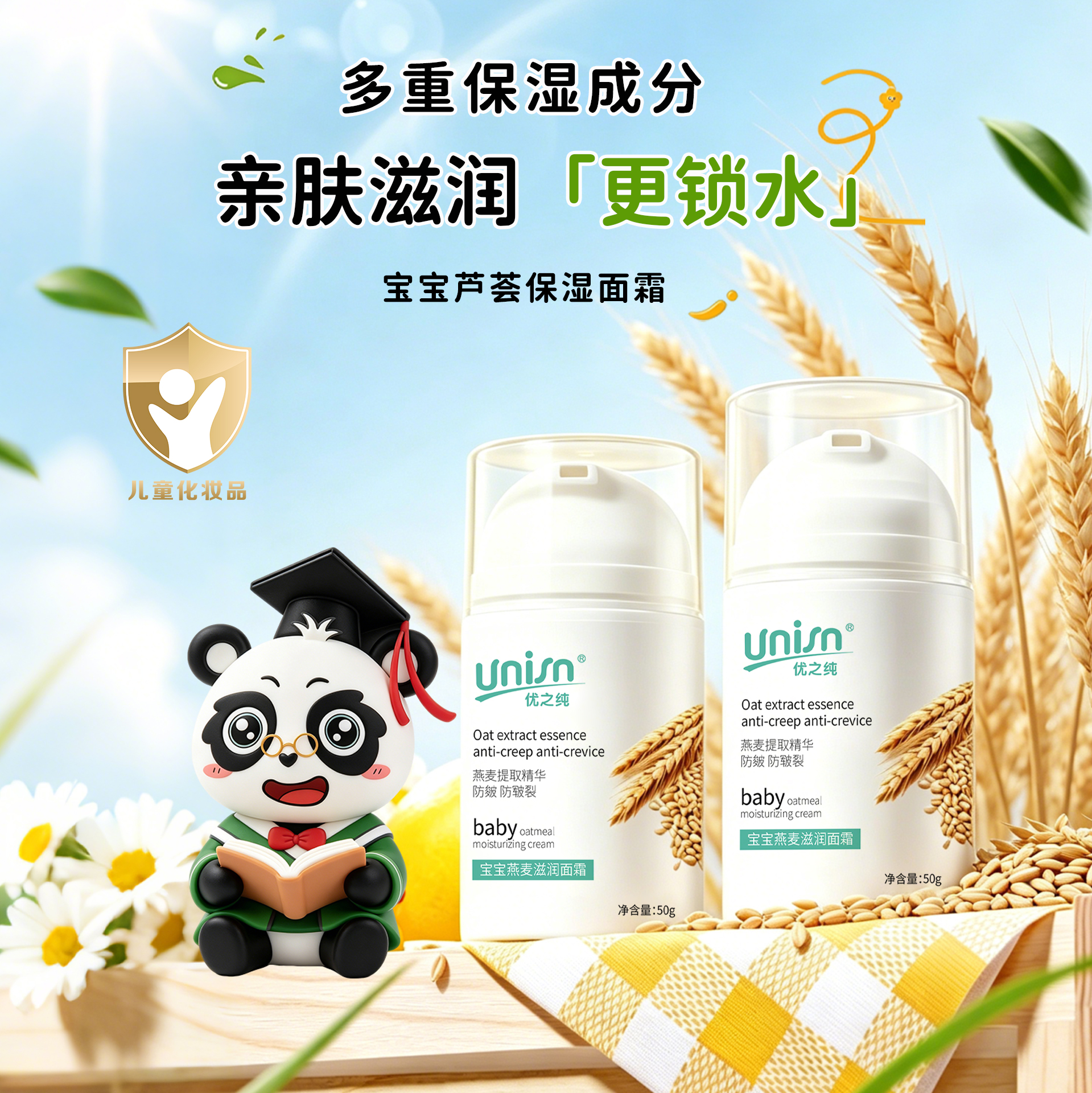 优之纯宝宝燕麦滋润面霜